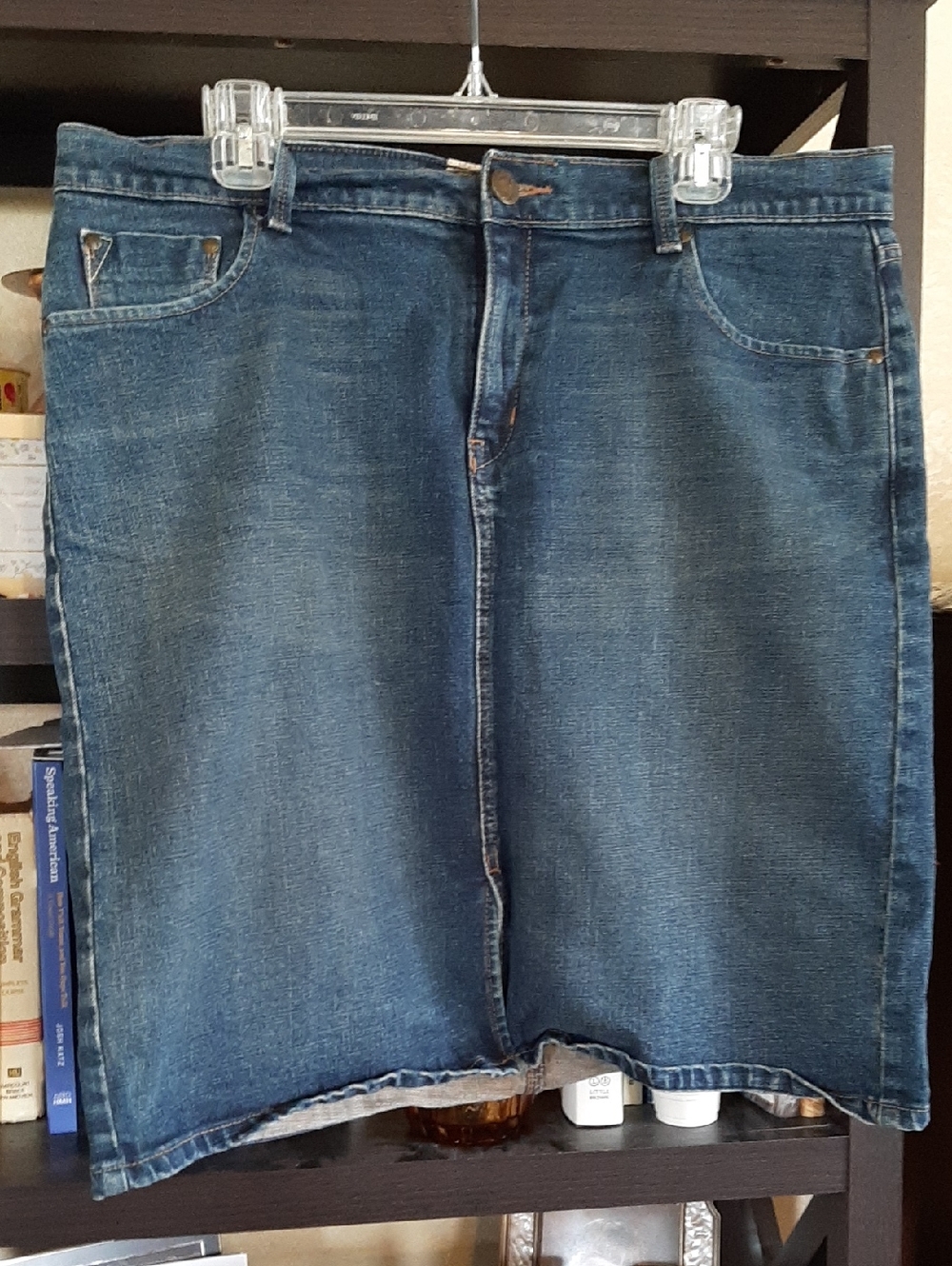 Levi's Dark Indigo Denim Skirt Sz 16